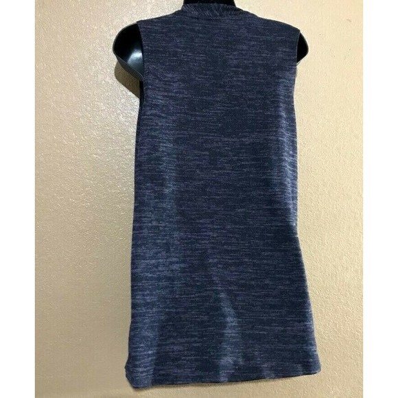 LOGO Lori Goldstein Sweater Knit Vest Purple Small A269657 Drape Front - Picture 4 of 5